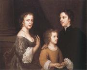 Mary Beale Self-Portrait with her Husband,Charles,and their Son,Bartholomew oil painting on canvas
